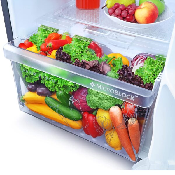 Whirlpool 265 L 2 Star Frost-Free Double Door Refrigerator (NEOFRESH GD PRM 278 2S, Crystal Black, Glass Door) - Image 5