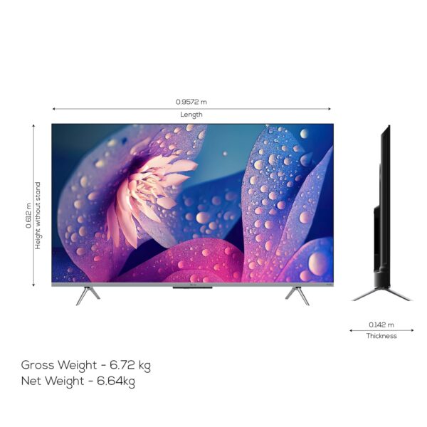 Haier 127 cm (50 inches) UHD -Smart Google TV with Hands Free Voice Control 50P7GT (Grey) - Image 5