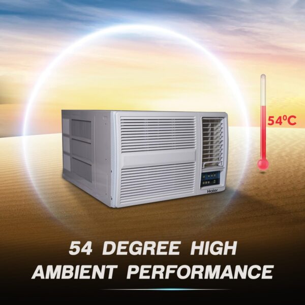 Haier 1.5 Ton 3 Star Fix Speed Side Flow Window AC (Copper, Turbo Mode, Anti Bacterial Filter, Cools at 54°C Temp, Long Air Throw - HWU18F-POW3BN-FS) - Image 5