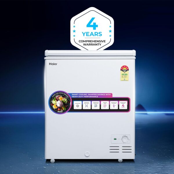 Haier HFC-230SM5, 5 Star Rating Single Door Convertible Deep Freezer, Heavy Duty Compressor with inside metal Liner and 4 Years Comprehensive Warranty (White) - Image 5