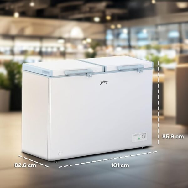 Godrej 302 L Double Door Convertible Deep Freezer (DH ESNCH 325D 2HCNP RW, White) - Image 4
