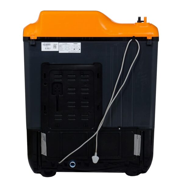Havells-Lloyd 9 Kg 5 Star Elente XL Semi-Automatic Top Loading Washing Machine (GLWMS90HVGEX, Orange & Grey) - Image 4