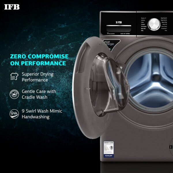 IFB Laundrimagic 3-in-1 8.5 Kg/6.5 Kg/2.5 Kg Inverter Washer Dryer Refresh (Executive ZXM, Mocha) - Image 8
