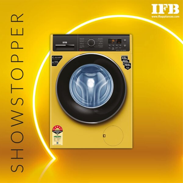 IFB 7 Kg 5 Star Front Load Washing Machine 2X Power Steam (ELITE ZLS 7012, Yellow, In-built Heater, 4 years Comprehensive Warranty) - Image 12