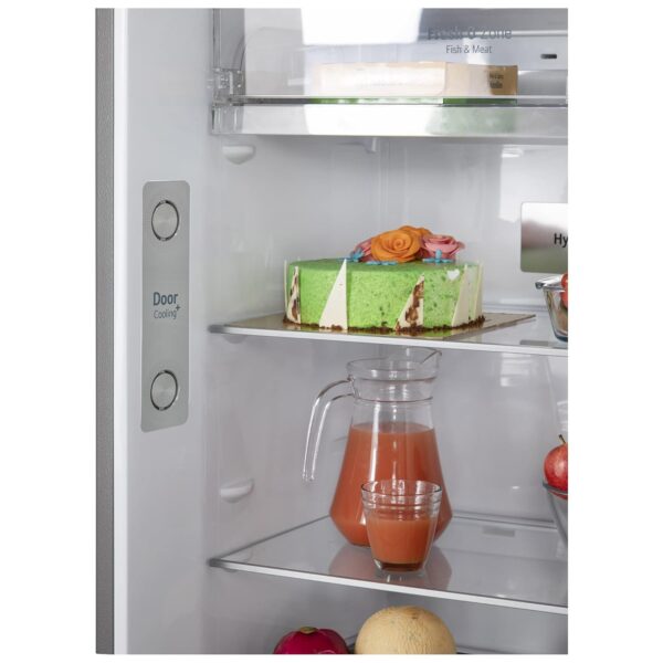 LG 398 L 2 Star Frost-Free Smart Inverter Double Door Refrigerator (2023 Model, GL-S422SPZY, Shiny Steel, Convertible with Express Freezing) - Image 9