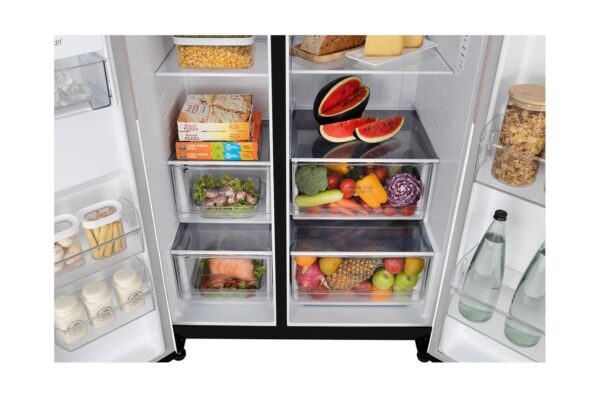 LG 650L GL-B257EPT3 Side-By-Side Refrigerator with DoorCooling+, WiFi Convertible, Multi Air Flow, Objet Collection, Clay Pink - Image 8