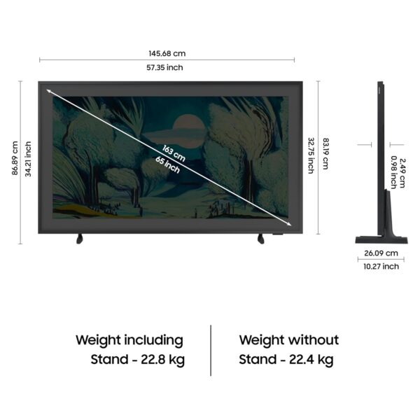 Samsung 163 cm (65 inches) The Frame Series 4K Ultra HD Smart QLED TV QA65LS03FAULXL - Image 4
