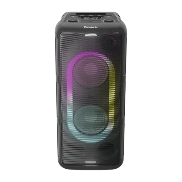 Panasonic SC-TMAX45 High Power Double Woofer Bluetooth Party Speaker System with USB, AUX and Optical Input, Mic & Guitar Jack (Black)