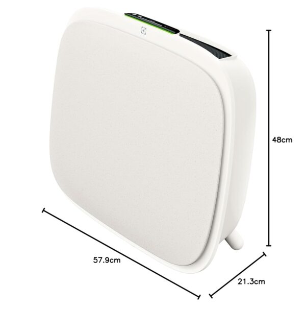 Electrolux Well A5 Air Purifier for home with HEPA13 Filter that removes 99.99% of Bacteria, Virus and Filters up to PM 0.003 (3nm) particles, Wall Mountable, AQI, Low Noise, WiFi, Filter Life of up to 5000 Hrs, White (WA51-305WT) - Image 4