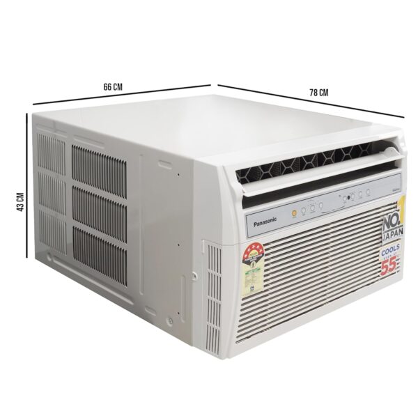 Panasonic 1.5 Ton 5 Star Inverter Window AC (Copper Condenser, PM 0.1 Filter, Eco Mode, Powerful Mode, CW-XN185BGT, White) - Image 4