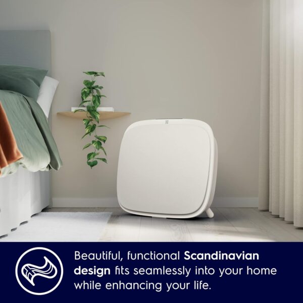 Electrolux Well A5 Air Purifier for home with HEPA13 Filter that removes 99.99% of Bacteria, Virus and Filters up to PM 0.003 (3nm) particles, Wall Mountable, AQI, Low Noise, WiFi, Filter Life of up to 5000 Hrs, White (WA51-305WT) - Image 5