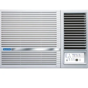 Blue Star 1.5 Ton 3 Star Fixed Speed Window AC (Copper, Turbo Cool, Fan Modes-Auto/High/Medium/Low, Hydrophilic Blue Fins, Dust Filters, Self-Diagnosis, WFE318L, White)
