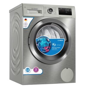 Bosch Active Oxygen 9KG 1400 RPM Inverter Touch Control Fully Automatic Front Loading Washing Machine With Inbuilt Heater (WAU28Q9SIN,Silver)