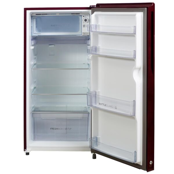 Haier 185 L 2 Star Direct Cool Single Door Refrigerator (HRD-2062CRDG-N,Red Dime Glass Finish) - Image 5