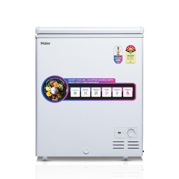 Haier HFC-230SM5, 5 Star Rating Single Door Convertible Deep Freezer, Heavy Duty Compressor with inside metal Liner and 4 Years Comprehensive Warranty (White)