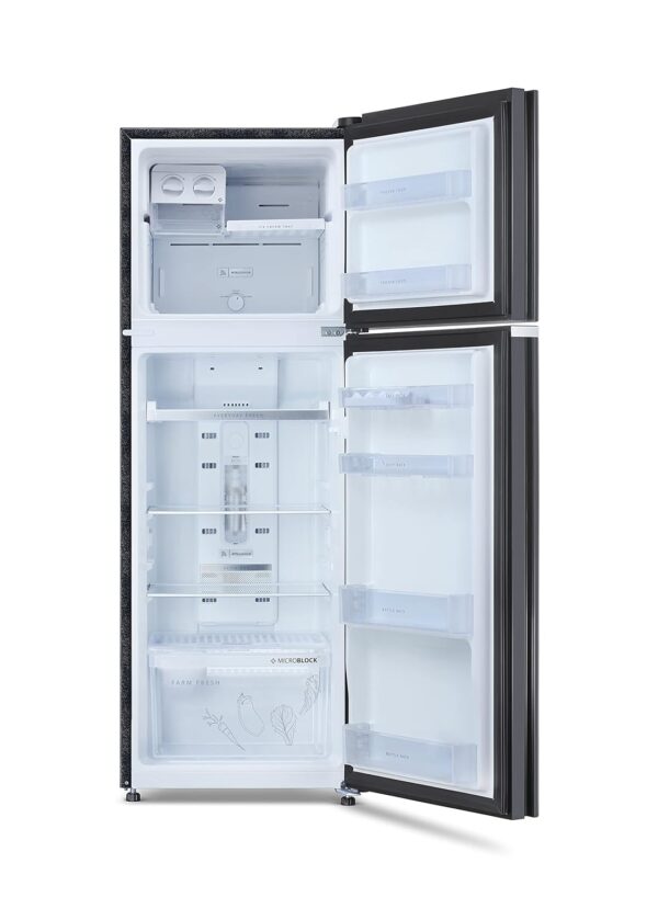 Whirlpool 265 L 2 Star Frost-Free Double Door Refrigerator (NEOFRESH GD PRM 278 2S, Crystal Black, Glass Door) - Image 6