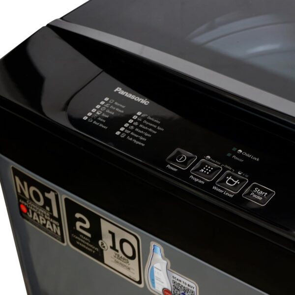 Panasonic 8 Kg Front Panel Top Load Washing Machine (NA-F80C2CRB 12 Was Program,Active Foam System,Aqua Spin,Powerfull Motor 2+10 Year Warranty 2024 Year) - Image 5