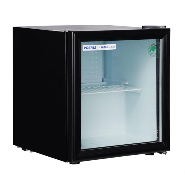 Voltas 50 Litres, Counter Top Glass Door Mini Bar/Visi Cooler, With Antibacterial Gasket (VC GT 50, Black) - Image 3