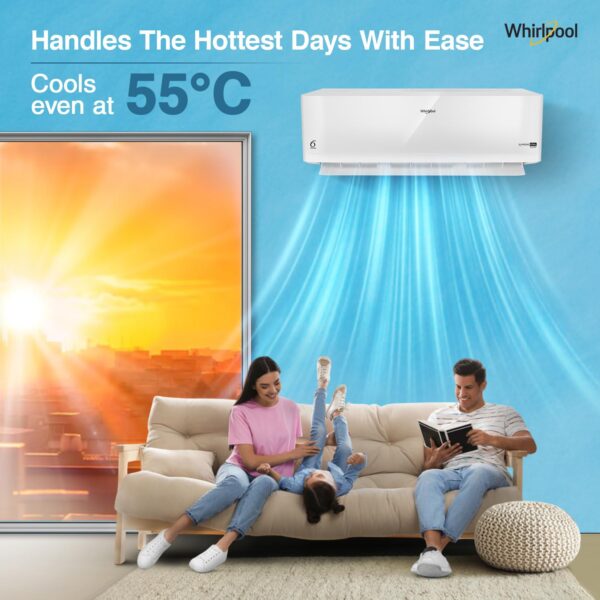 Whirlpool 2.0 Ton 3 Star, Supremecool Inverter Split AC (SUPREMECOOL 20T 3S INV EXP S5N3PB0, Copper, Convertible 4-in-1 Cooling Mode, HD Filter White) - Image 3
