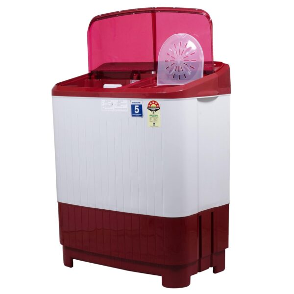 Panasonic 8.5 kg Semi Automatic Washing Machine Red (NA-W85B5RRB) - Image 5