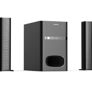 Panasonic SC-HT260GW-K 2.1 Ch Convertible Soundbar, 80 W, Bluetooth, USB, RCA, AUX Inputs, Wall Mountable, Remote Control (Black)
