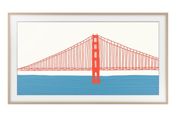 SAMSUNG 75-inch The Frame Customizable Bezel, Modern Teak (VG-SCFA75TKBXL, 2021 Model), 1 Box - Image 6