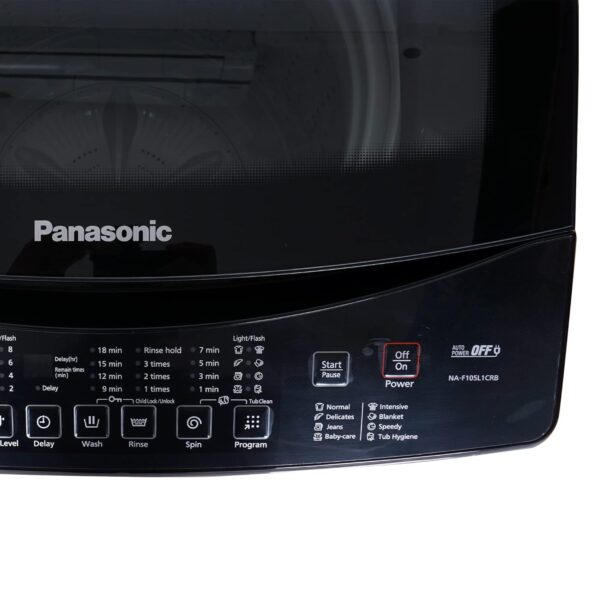 Panasonic 10.5 kg 5 Star Fully Automatic Top Load Washing Machine (Aqua Spin Rinse, NA-F105L1CRB, Dark Grey) - Image 5