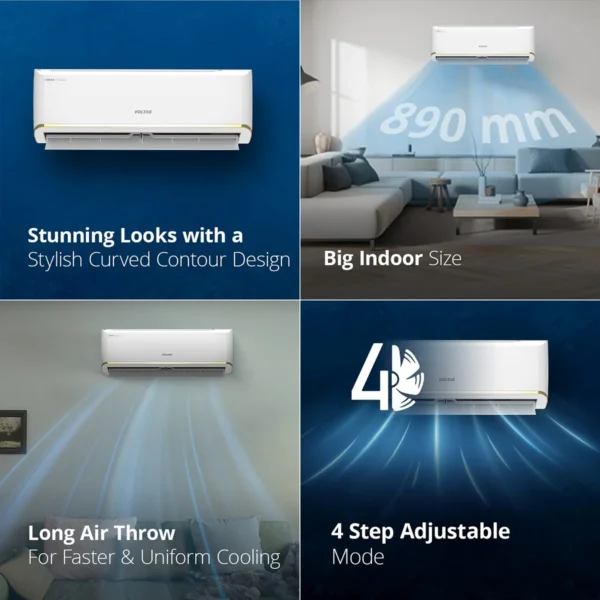 Voltas Adjustable Inverter Split AC, 1.5 Ton, 3 Star - 183V Zen Gold - Image 7
