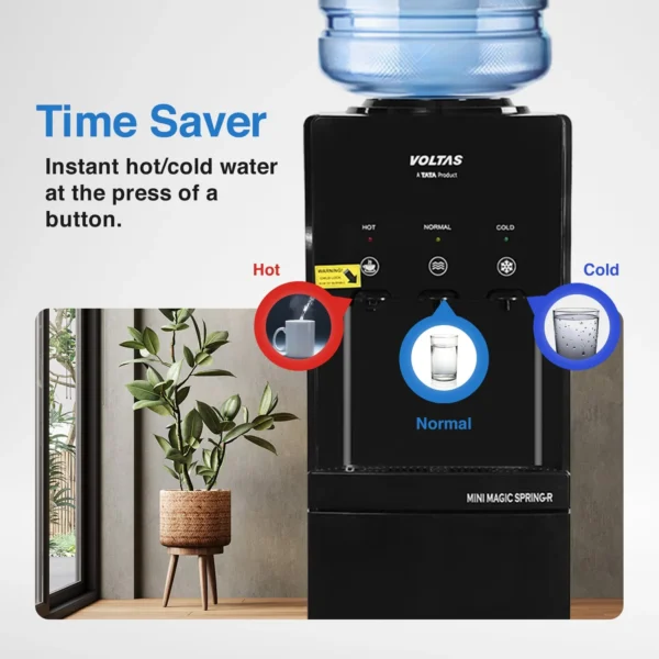 Voltas Minimagic Spring R Plus Black Bottled Water Dispenser - Image 7