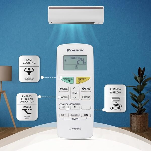 Daikin 1.5 Ton 3 Star Hot & Cold Inverter Split AC (Copper, PM 2.5 Filter, FTHT50UV16VA, White) - Image 6