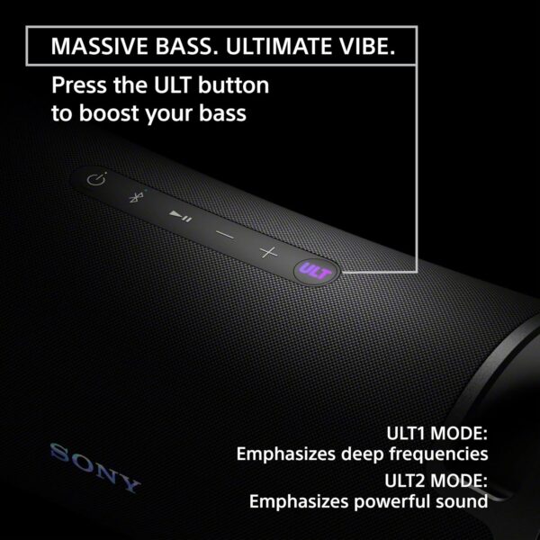 Sony New Launch ULT Field 7 Wireless Bluetooth Portable Speaker with 30Hrs Battery, ULT Button(2 Modes) for Massive Bass, Comfortable Handle,Colourful Light,Waterproof,Dustproof,Karaoke,Party Connect - Image 12