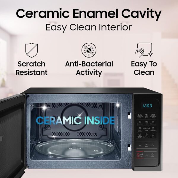 Samsung 28L, Convection Microwave Oven with Curd Making(MC28A5013AK/TL, Black, 10 Yr warranty) - Image 8