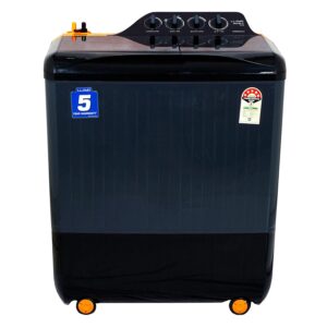 Havells-Lloyd 9 Kg 5 Star Elente XL Semi-Automatic Top Loading Washing Machine (GLWMS90HVGEX, Orange & Grey)