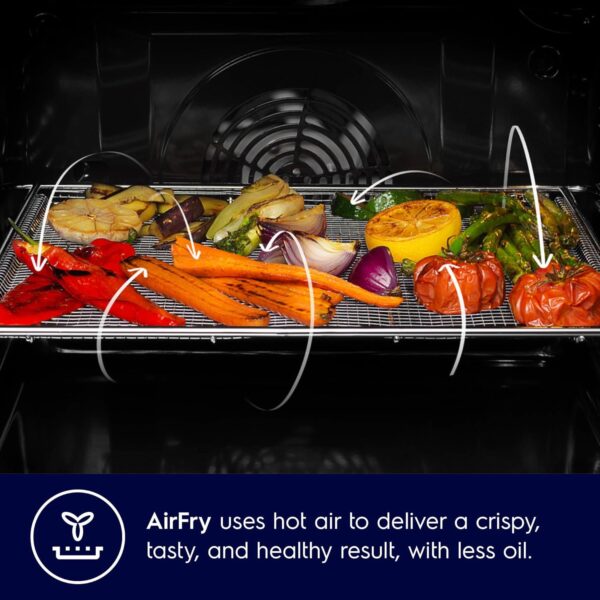 Electrolux 72L 60cm Built-In Oven with 5 Functions, UltimateTaste 500, Glass, Black, KOIGH00KA2 - Image 7
