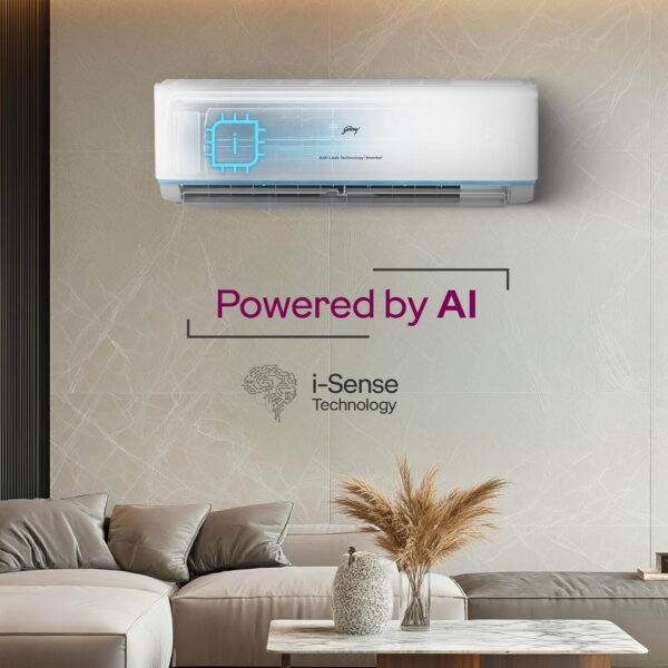 Godrej 1.5 Ton 3 Star, 5 Years Comprehensive Warranty, Anti-Leak, 5-In-1 Convertible Cooling, Inverter Split AC (Copper, Heavy duty cooling, AC 1.5T EI 18DINV3R32 SYB AL, White) - Image 7