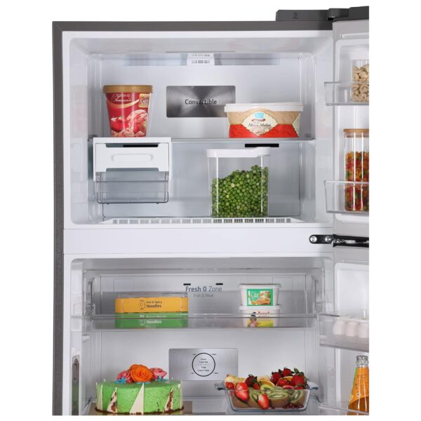 LG 398 L 2 Star Frost-Free Smart Inverter Double Door Refrigerator (2023 Model, GL-S422SPZY, Shiny Steel, Convertible with Express Freezing) - Image 14