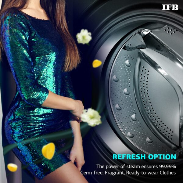 IFB Laundrimagic 3-in-1 8.5/6.5/2.5 Kg Inverter Washer Dryer Refresh(Executive ZXS, Silver) - Image 9
