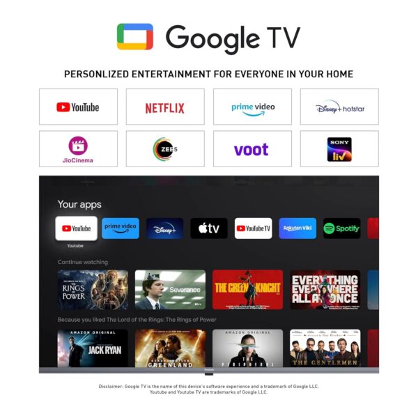 Panasonic 108 cm (43 inches) 4K Ultra HD Smart LED Google TV TH-43MX740DX (Black, 4K Color Engine, HDR 10, Dolby Digital, Chromecast Built-in) - Image 5