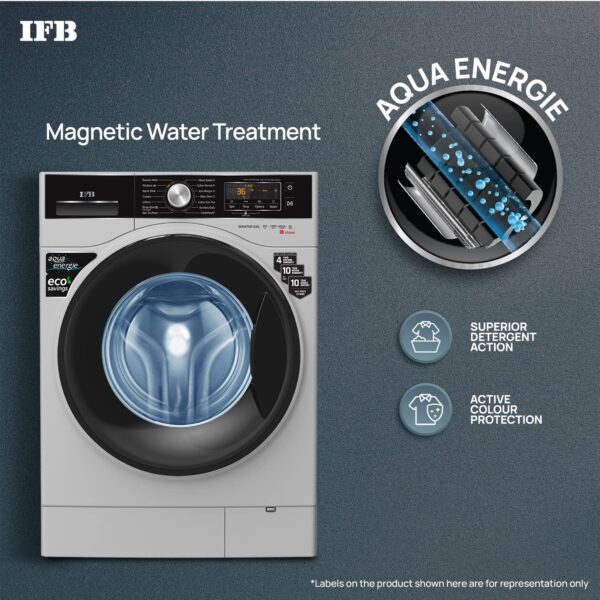 IFB 8 Kg 5 Star Front Load Washing Machine 2X Power Steam (SENATOR SXS 8012, Silver, In-built Heater, 4 years Comprehensive Warranty) - Image 7