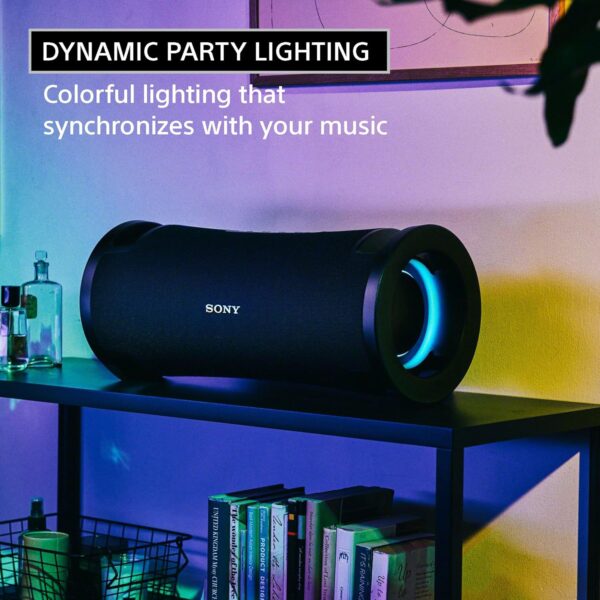 Sony New Launch ULT Field 7 Wireless Bluetooth Portable Speaker with 30Hrs Battery, ULT Button(2 Modes) for Massive Bass, Comfortable Handle,Colourful Light,Waterproof,Dustproof,Karaoke,Party Connect - Image 8