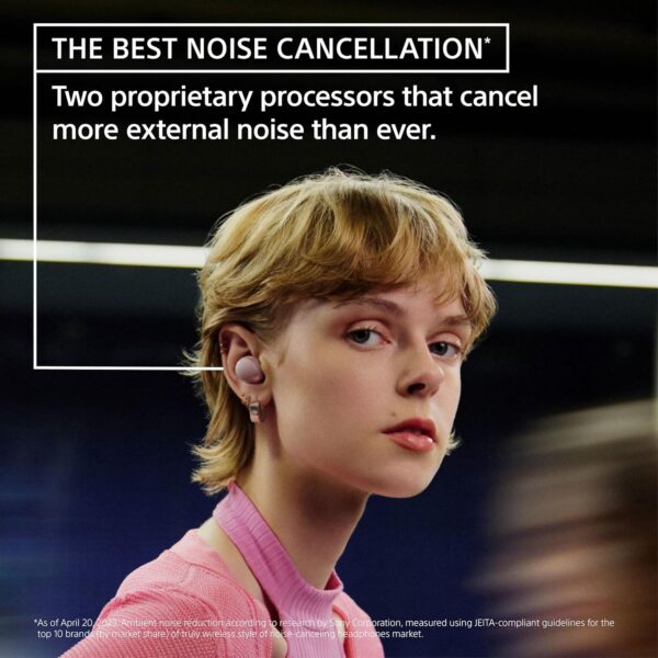 Sony WF-1000XM5 Best Active Noise Cancelling Wireless Bluetooth Earbuds with Mic, TWS, Up to 36 Hours Battery Life - Black - Image 7