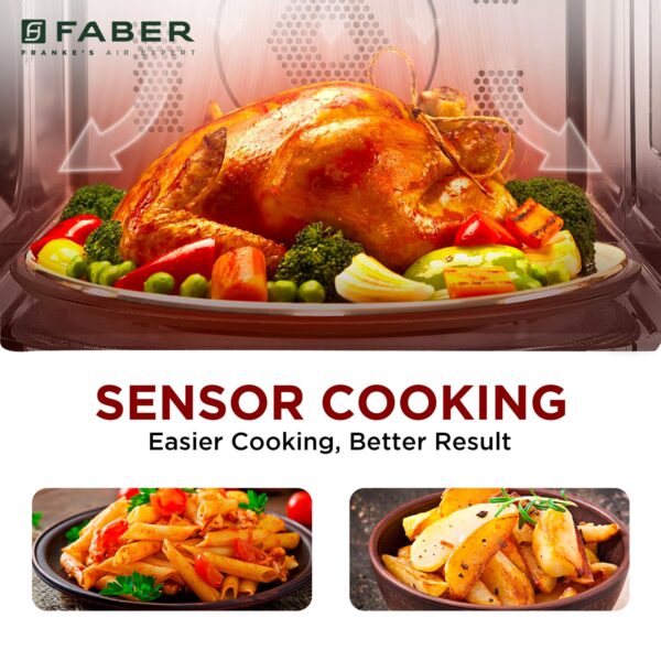 Faber FMW Instacook 30C Standalone 29L Microwave Oven |900W|10 Auto Cook Menu|Digital Panel|Reheat & Defrost|Glass Turntable|Child Safety Lock|Easy Clean Coating|Power Level 5|2 Yrs Warranty|Black - Image 7