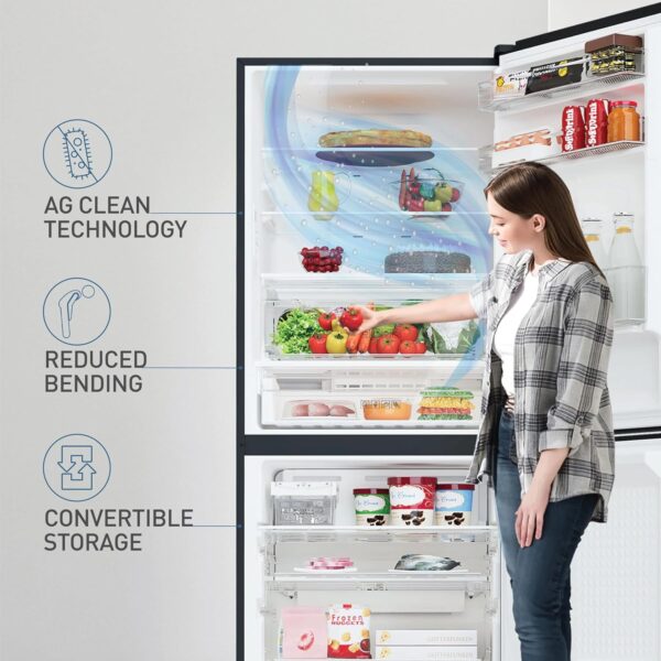 Panasonic 400L 2 Star Prime Convertible 6-Stage Smart Inverter Frost-Free Double Door Bottom Mount Refrigerator (NR-BK418BGMN, Mirror Glass, Fresh Safe Vegetable Case, Net Capacity 357L, 2024 Model) - Image 5