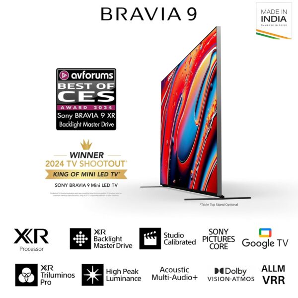 Sony BRAVIA 9 Series 215 cm (85 inches) 4K Ultra HD AI Smart Mini LED Google TV K-85XR90 (Black) - Image 8