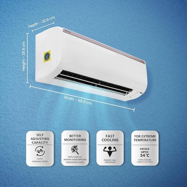 Daikin 1.5 Ton 3 Star Hot & Cold Inverter Split AC (Copper, PM 2.5 Filter, FTHT50UV16VA, White) - Image 4