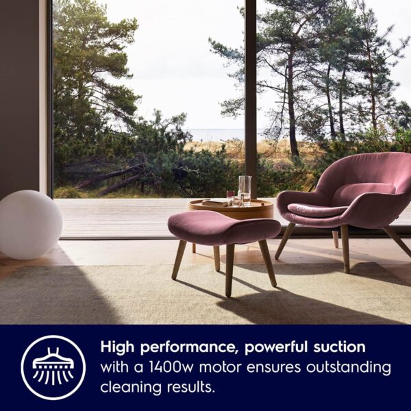 Electrolux Flexio Power Wet & Dry Vacuum Cleaner for Home, 1600 W, High Suction Bagged Vacuum Cleaner, 16A Plug, Micro Filter System, Crevice & Upholstery Nozzle, 15L Tank Capacity, Copper, Z931 - Image 4
