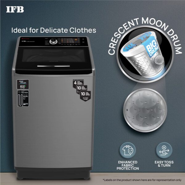 IFB 11.0 Kg 5 Star Top Load Washing Machine Aqua Conserve (TL-SIBS 11.0KG AQUA, Inox, Power Dual Steam, Inbuilt Heater) - Image 6