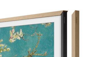 SAMSUNG 75-inch The Frame Customizable Bezel, Modern Teak (VG-SCFA75TKBXL, 2021 Model), 1 Box