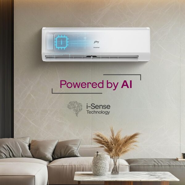 Godrej 1.5 Ton 3 Star, Hot & Cold, 5 Years Comprehensive Warranty, Inverter Split AC (Copper, 2025 Model, 5-In-1 Convertible, AC 1.5T SIH 18ITC3 WYC, White) - Image 5