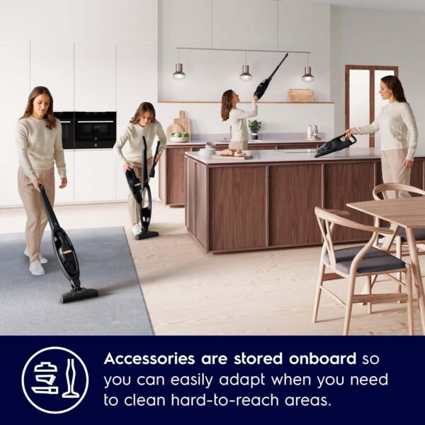 Electrolux Cordless Vacuum Cleaner for Home, Easy-to-use, Ergonomic and Effective 2-in-1 Cordless Stick Vacuum Cleaner, WQ61-1EGG - Image 9